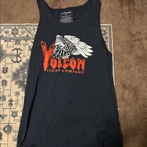 Volcom Dark Tank with Red and White Graphic